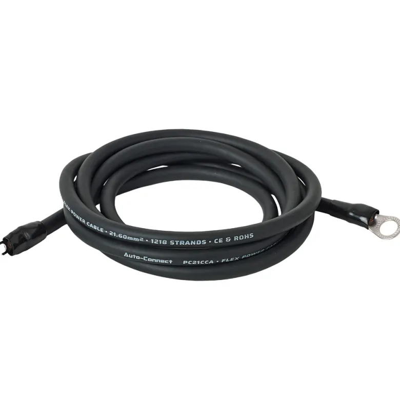 Auto-Connect 2.5 meter strömkabel CCA 21.6mm², svart