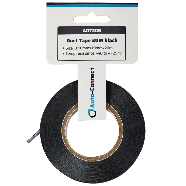 Auto-Connect 19mm vävd kablagetejp, 20 meter