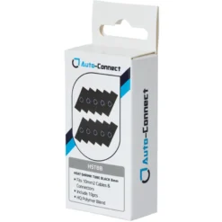 Auto-Connect 10-pack krympslang 8mm, svart