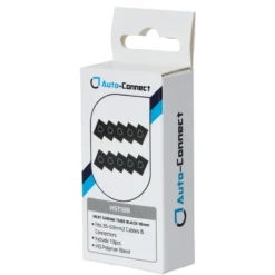 Auto-Connect 10-pack krympslang 18mm, svart