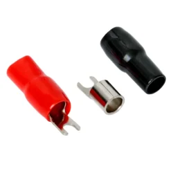 Auto-Connect röd och svart gaffelkabelsko, 21 mm²