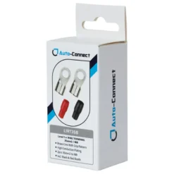 Auto-Connect röd och svart ringkabelsko M8, 35 mm²