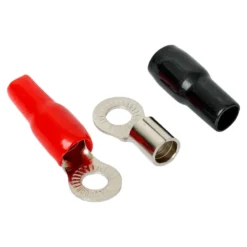 Auto-Connect röd och svart ringkabelsko M8, 21 mm²