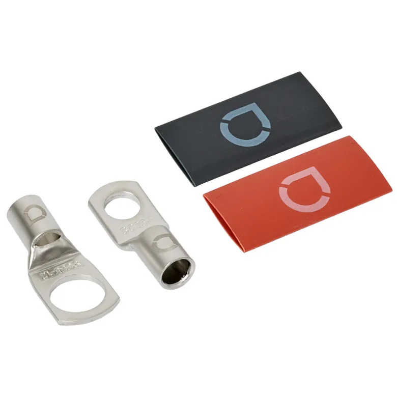 Auto-Connect röd och svart rörkabelsko M8/M12, 21 mm²