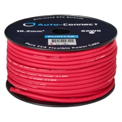 Auto-Connect röd strömkabel CCA 10.2mm², metervara