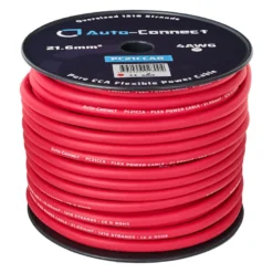 Auto-Connect röd strömkabel CCA 21.6mm², metervara