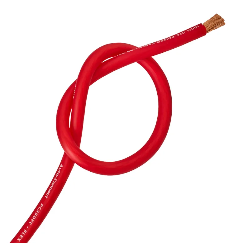 Auto-Connect röd strömkabel OFC 35.5mm², metervara