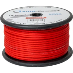 Auto-Connect röd strömkabel OFC 10.2mm², metervara