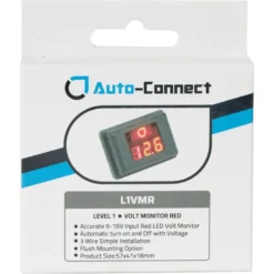 Auto-Connect röd voltmätare