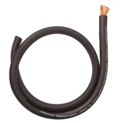 Auto-Connect svart strömkabel OFC 53.7mm², metervara