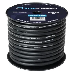 Auto-Connect svart strömkabel CCA 35.5mm², metervara