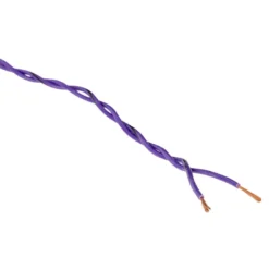Auto-Connect tvinnad högtalarkabel 2x0.8mm² lila, pris per meter