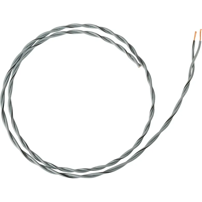 Auto-Connect tvinnad högtalarkabel 2x0.8mm² grå, pris per meter
