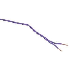 Auto-Connect Tvinnad OFC-högtalarkabel 2x0.5 mm², lila löpmeter