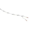Auto-Connect Tvinnad OFC-högtalarkabel 2x0.5 mm², vit löpmeter