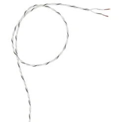 Auto-Connect Tvinnad OFC-högtalarkabel 2x0.5 mm², vit löpmeter