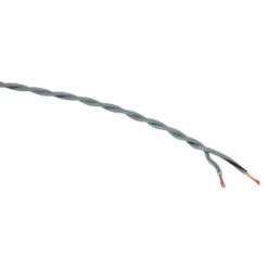 Auto-Connect Tvinnad OFC-högtalarkabel 2x0.5 mm², grå löpmeter
