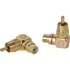 Auto-Connect vinklad RCA-adapter, hane-hona