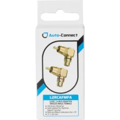 Auto-Connect vinklad RCA-adapter, hane-hona