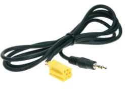 AUX In-adapter Alfa/Fiat Mini-ISO, gul