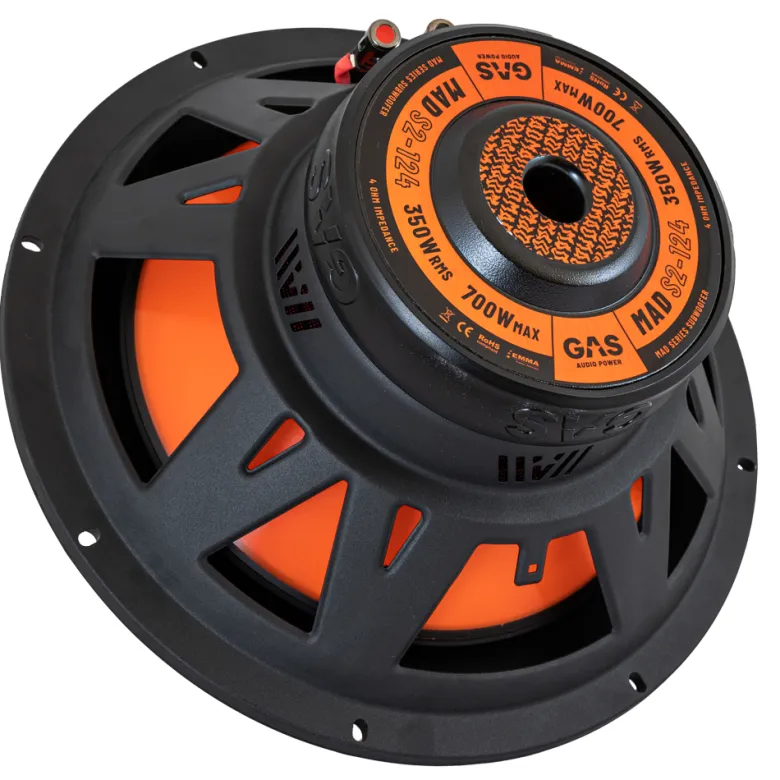 Baslåda 2x12" med GAS MAD S2-124 & GAS MAX A2-800.1D, i byggsats