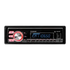 Bass Habit DMR10BT, bilstereo med Bluetooth, AUX, USB och 2 par lågnivå