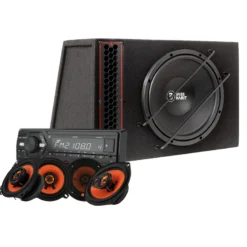 Bass Habit PL112A helhetspaket med MAD X1-högtalare och M100-BT