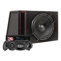 Bass Habit PL112A helhetspaket med DMR10BT och Rebel-högtalare