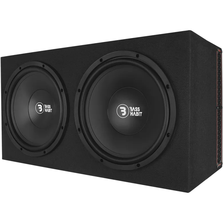 Bass Habit Play PL212 & Rebel RA2000W, baspaket