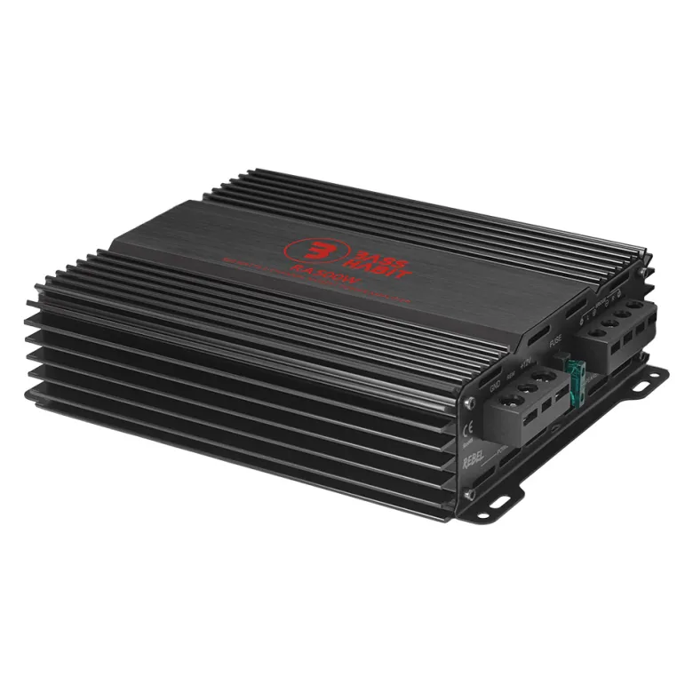 Bass Habit Rebel RA500W, tvåkanaligt slutsteg