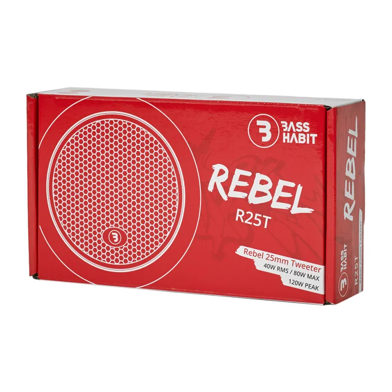 Bass Habit Rebel R25T, prisvärd 1 tums diskant