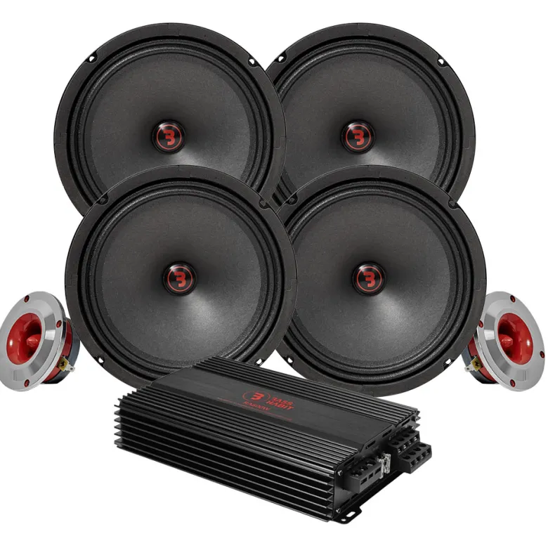 Bass Habit Rebel SR200M med SR25T & RA800W, SPL-paket medium