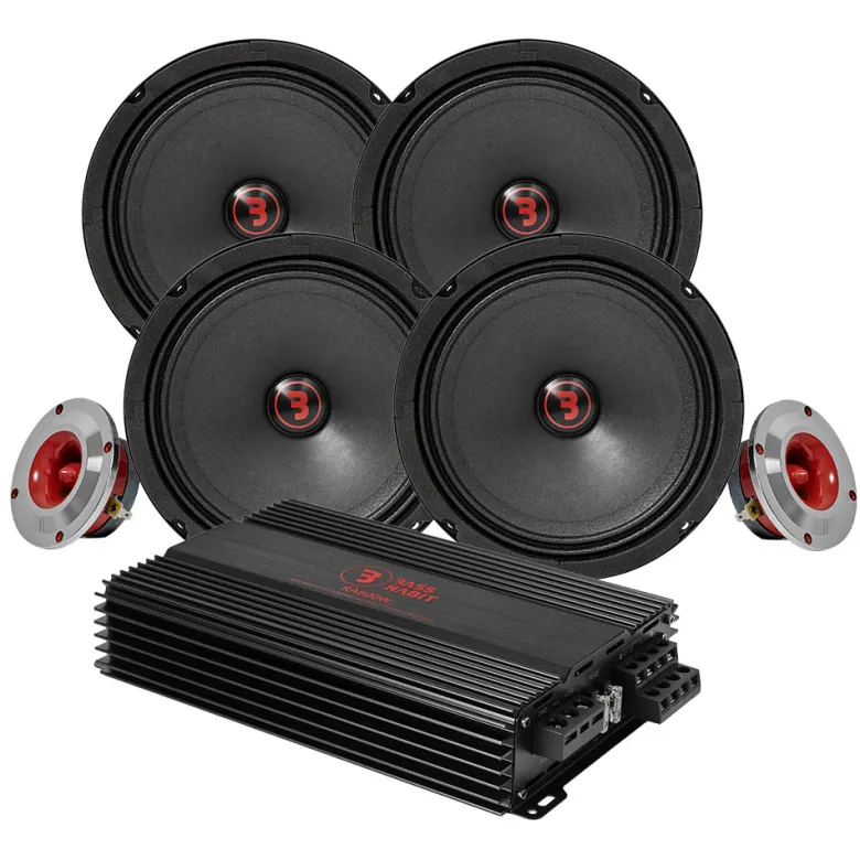 Bass Habit Rebel SR165M med SR25T & RA800W, SPL-paket medium
