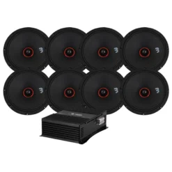 Bass Habit SPL ELITE 800.2DF & SPL Elite SE200M SPL-paket med steg, large