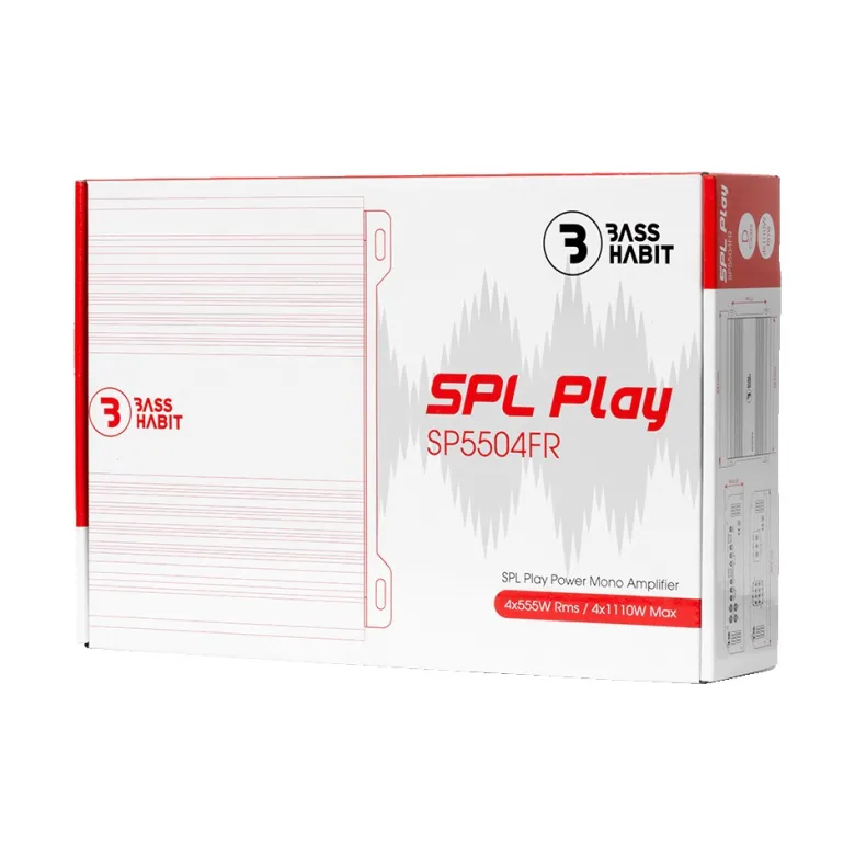 Bass Habit SPL Play SP5504FR, fyrkanaligt slutsteg