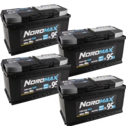 Batteripaket, 4 st Nordmax AGM-batteri, 95Ah / 12V