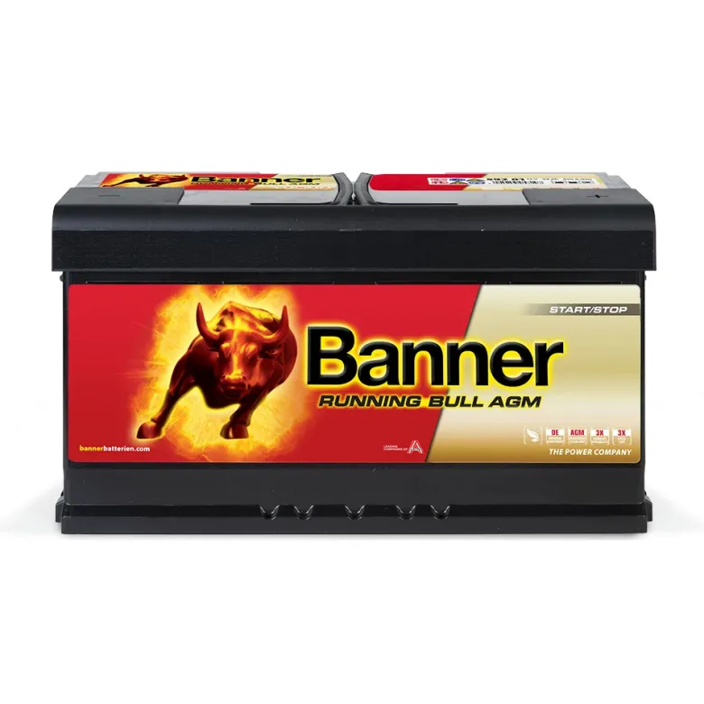 Batteripaket, 4 stycken Banner 95Ah AGM