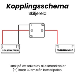 Batteriskiljerelä 140A