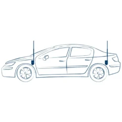 Blaupunkt Autojet 25 Black, svart elantenn