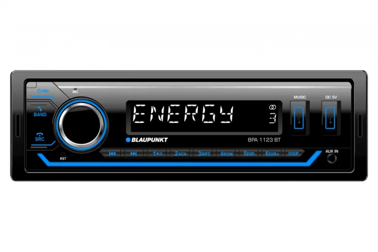 Blaupunkt BPA 1123 BT, bilstereo med Bluetooth & 3 par lågnivå