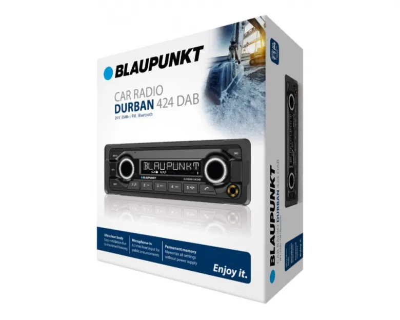 Blaupunkt Durban 424 DAB BT, 24V-bilstereo med DAB+ och BT