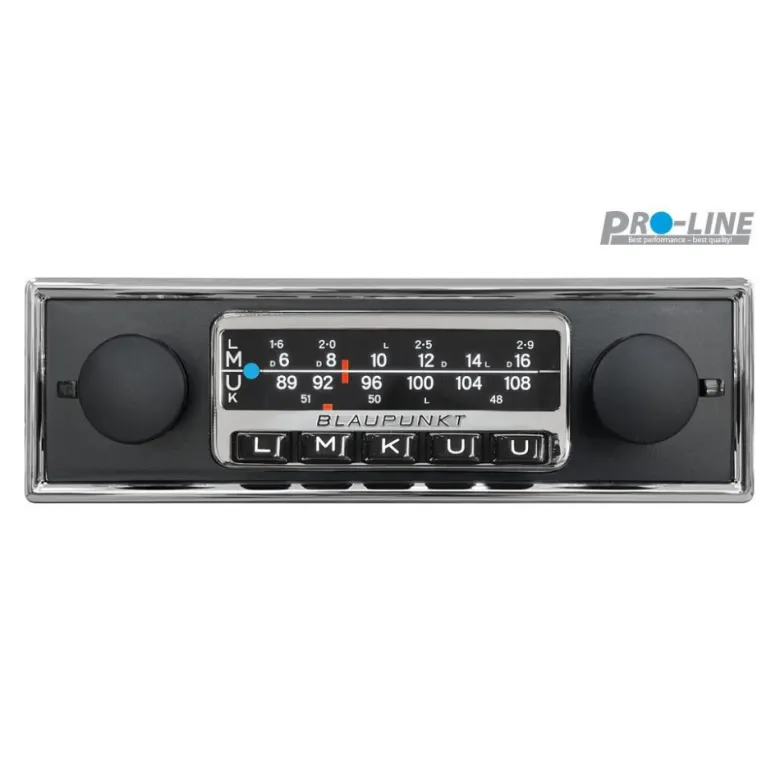Blaupunkt Frankfurt Stereo, modern retrostereo med svart front