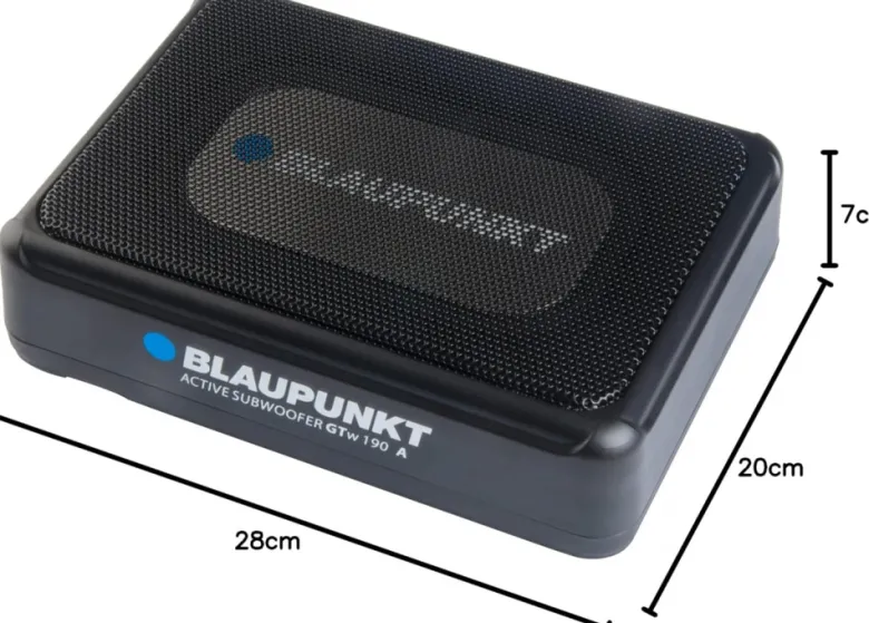 Blaupunkt GTw 190 A 12 Volt, aktiv 5x8 tums undersätesbas
