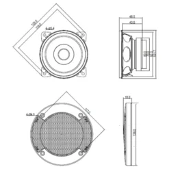 Blaupunkt ICx 401, 4 tums högtalare, par