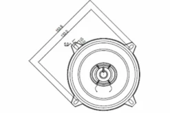 Blaupunkt ICx 542, 5.25 tums koaxialhögtalare