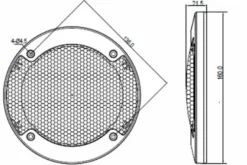 Blaupunkt ICx 542, 5.25 tums koaxialhögtalare