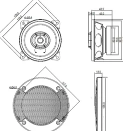 Blaupunkt ICx 402, 4 tums koaxialhögtalare