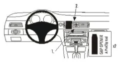 BMW 316-330/E90/E91/E92/E93 05-12, Centrerad, Träpanel