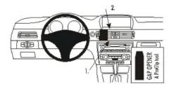 BMW 316-330/E90/E91/E92/E93 05-12, Centrerad, Träpanel, OEM Nav.