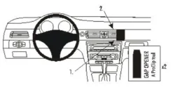BMW 316-330/E90/E91/E92/E93 05-12, Vinklad, Träpanel